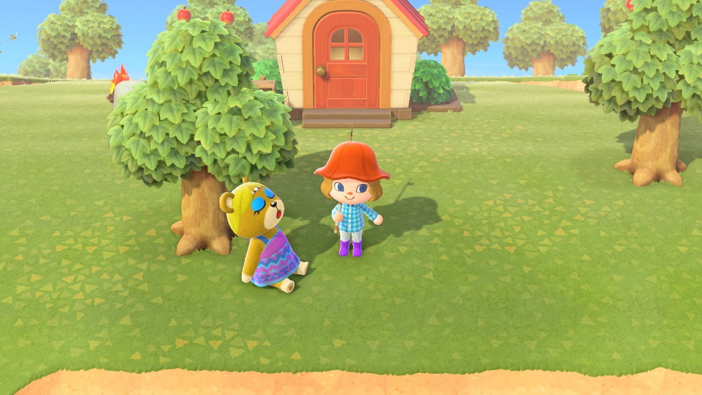 Animal Crossing New Horizons Bewohner Paula schläft nerdyhasche