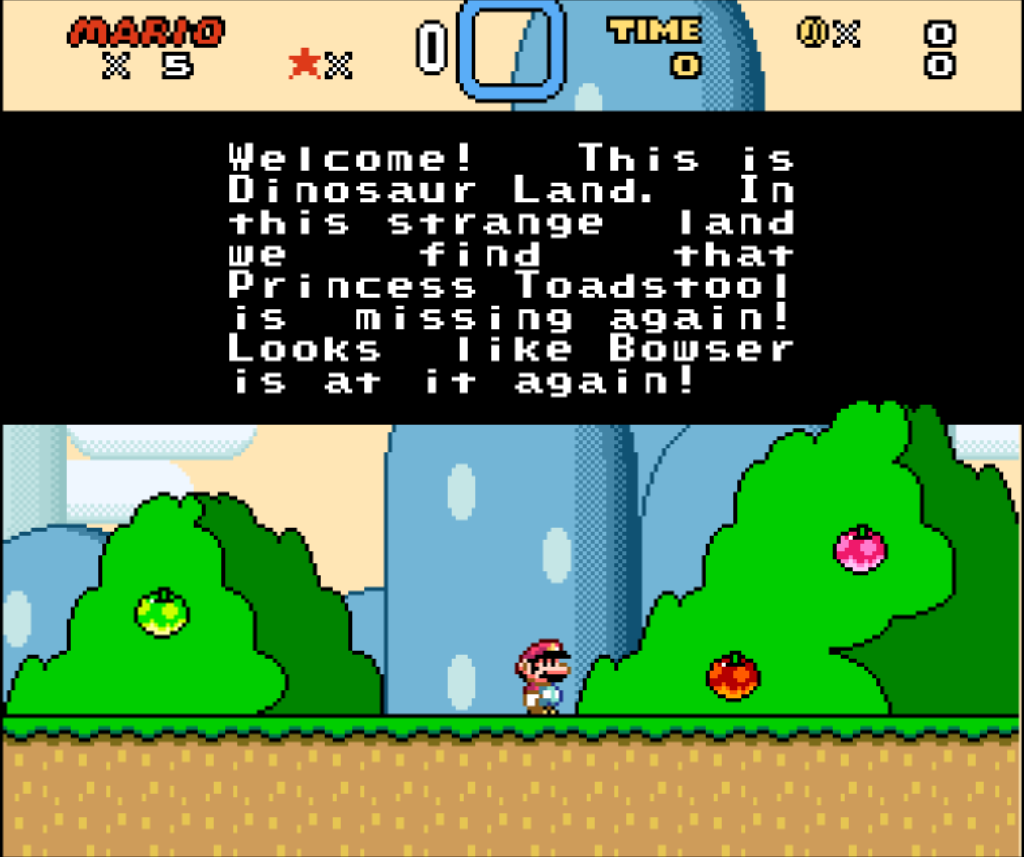 Super Mario World Story Boxen