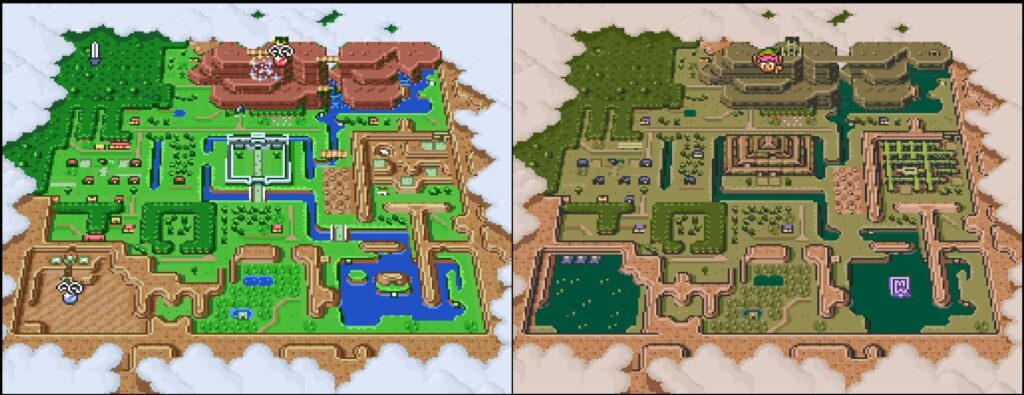 Zelda A Link to the Past Karte