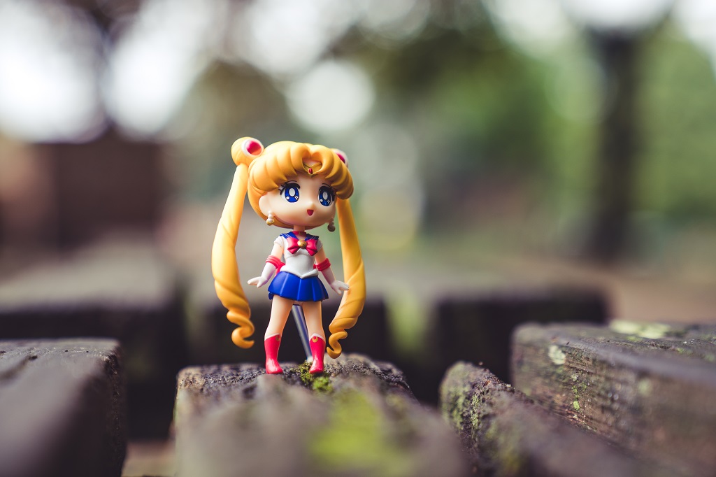 Figuarts Mini Sailor Moon Makro Foto draussen