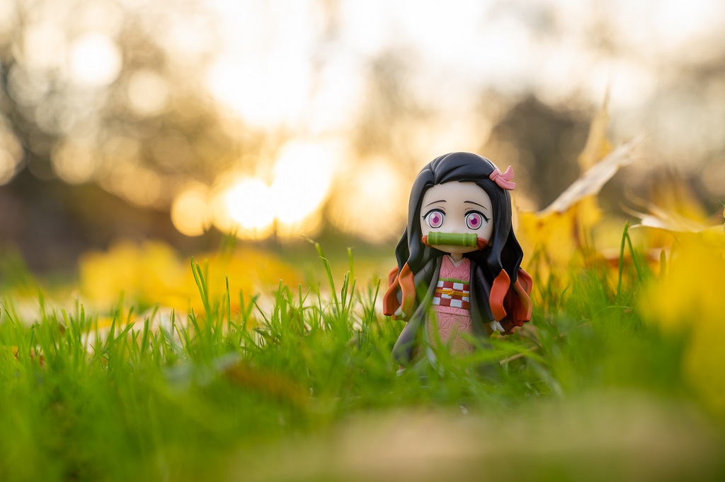 Nezuko Demon Slayer Figur Sonnenuntergang