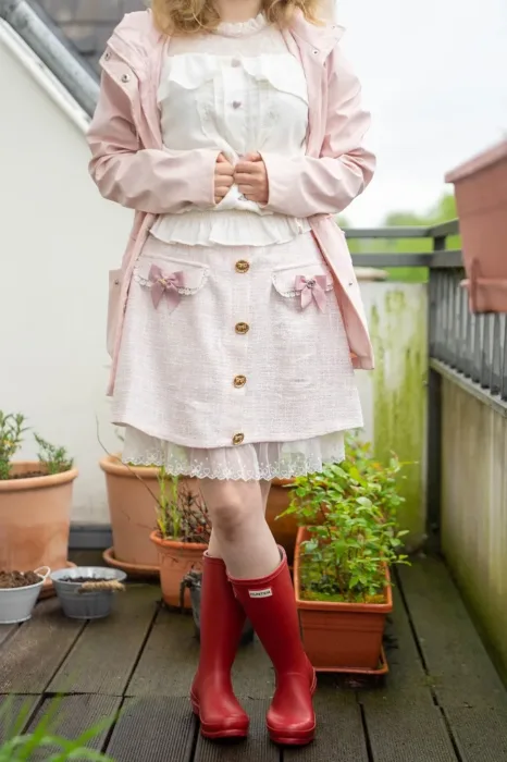 J-Fashion Outfit Liz Lisa Coord mit Gummistiefeln