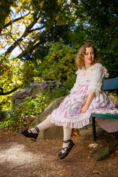 J-Fashion Outfit Tea Party Mary Janes mit Lolita Kleid