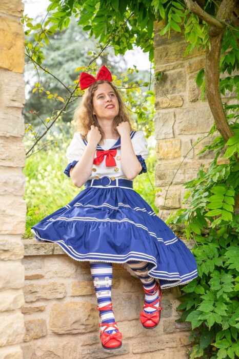 Meta Sailor Lolita Kleid Coord