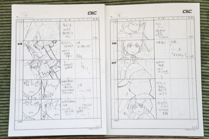 Date A Live Anime Storyboard Yoshino Doppelseite