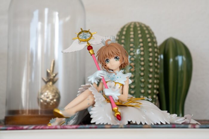 Magical Girl Anime Figuren Cardcaptor Sakura sitzend
